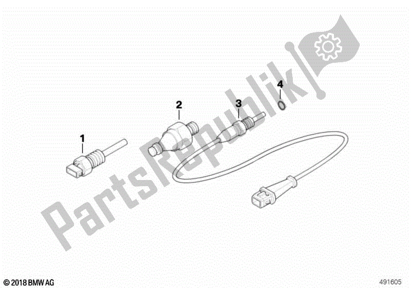 Toutes les pièces pour le Interrupteur / Capteurs du BMW R 850R 259 1995 - 1997