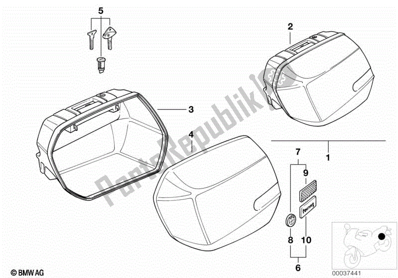 Toutes les pièces pour le Cas Système du BMW R 850R 259 1995 - 1997