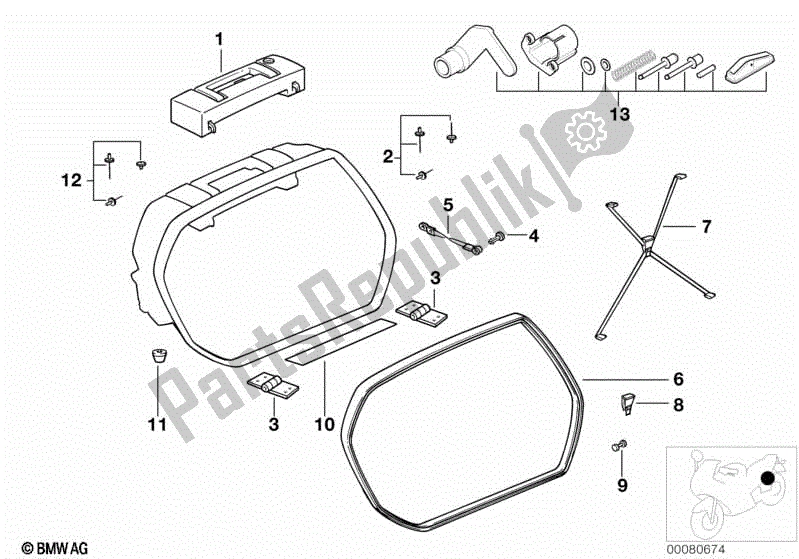 Toutes les pièces pour le Boîtier Système / Composants Individuels du BMW R 850R 259 1995 - 1997