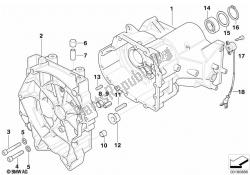 Transmission housing/mounting parts