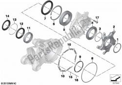 Bearings, ring gear, Integral ABS 1