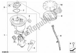 bomba de combustível e sensor de nível de combustível