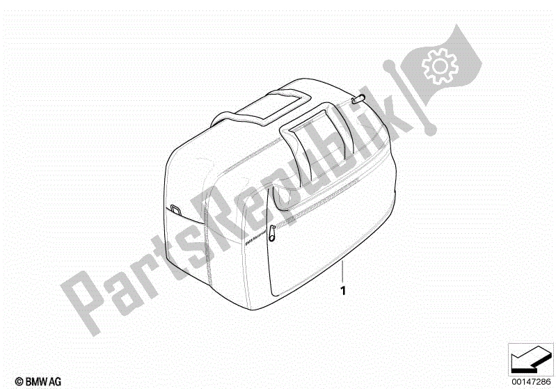 Todas las partes para Bolsa Interior F Caso de BMW R 900 RT K 26 2005 - 2009