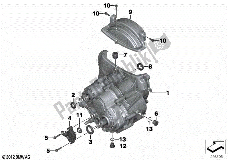 Alle onderdelen voor de Handgeschakelde Versnellingsbak van de BMW R 900 RT K 26 2005 - 2009