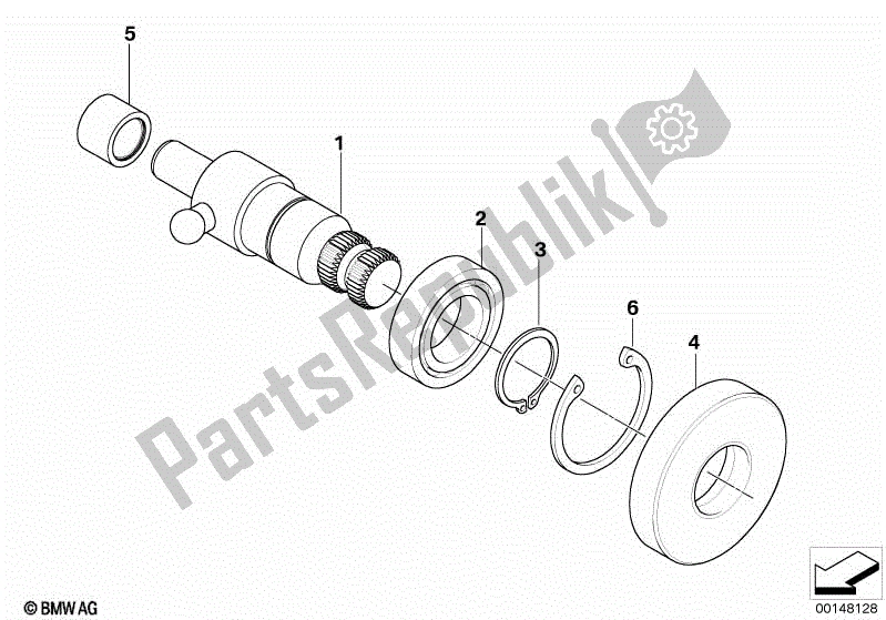 Todas las partes para Eje Selector de BMW R 900 RT K 26 2005 - 2009