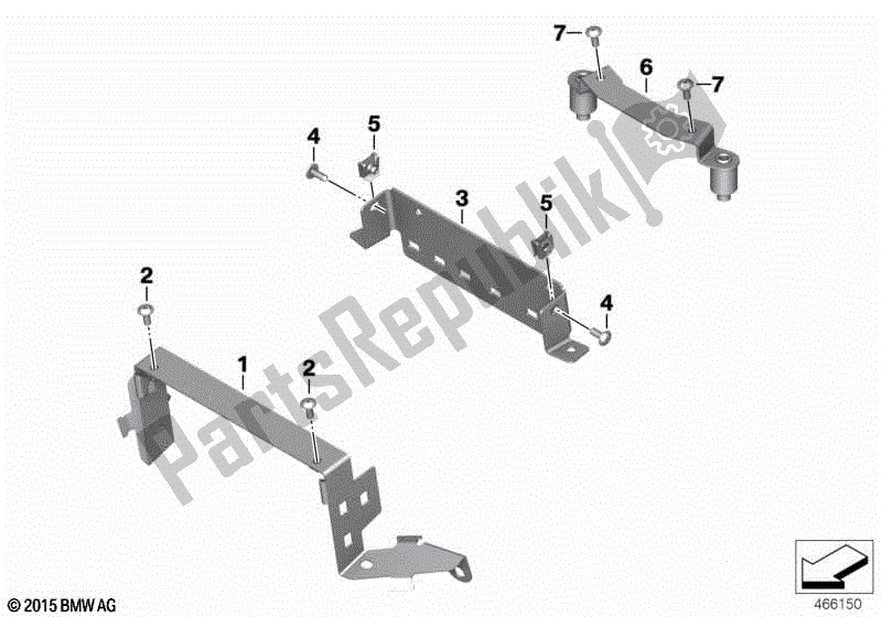 Todas las partes para Placa De Soporte De Soporte de BMW R 900 RT K 26 2005 - 2009