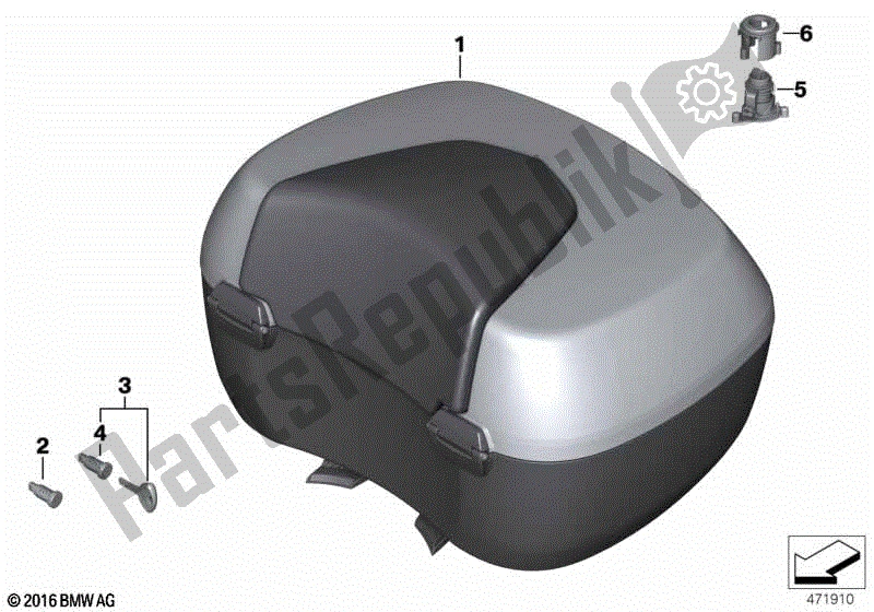 Todas las partes para Baúl 49l de BMW R 900 RT K 26 2005 - 2009