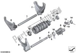 6-speed transmission shift components