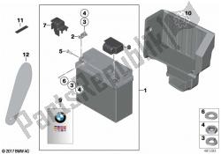 Auxiliary battery, special-purpose veh.