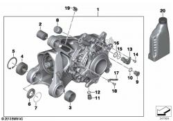 Right-angle gearbox with vent