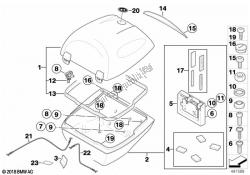 Single parts for Top Case 28I