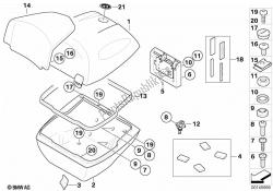 peças individuais para top case 49l