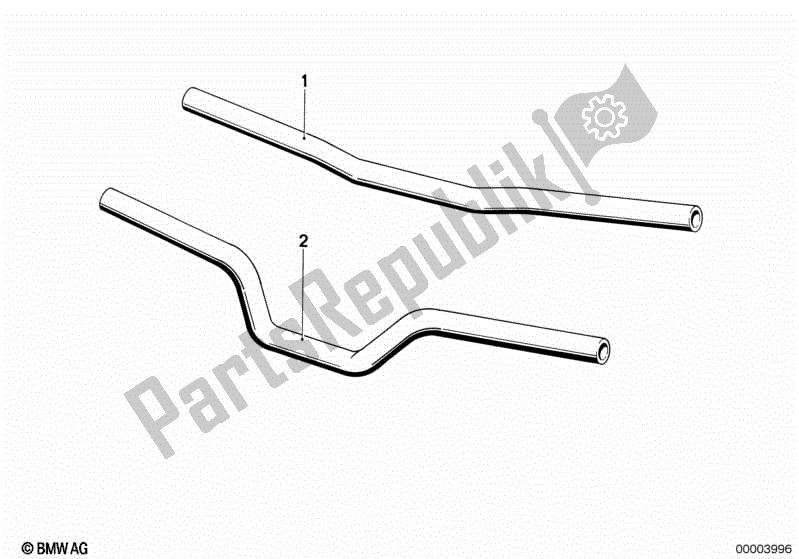 All parts for the Handlebar of the BMW R 90S 900 1974 - 1976