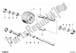 Spoke wheel-wheel hub/dial shaft