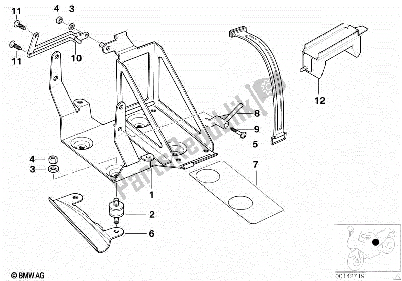 Todas las partes para Bandeja De La Batería de BMW Rockster R 28 2002 - 2005