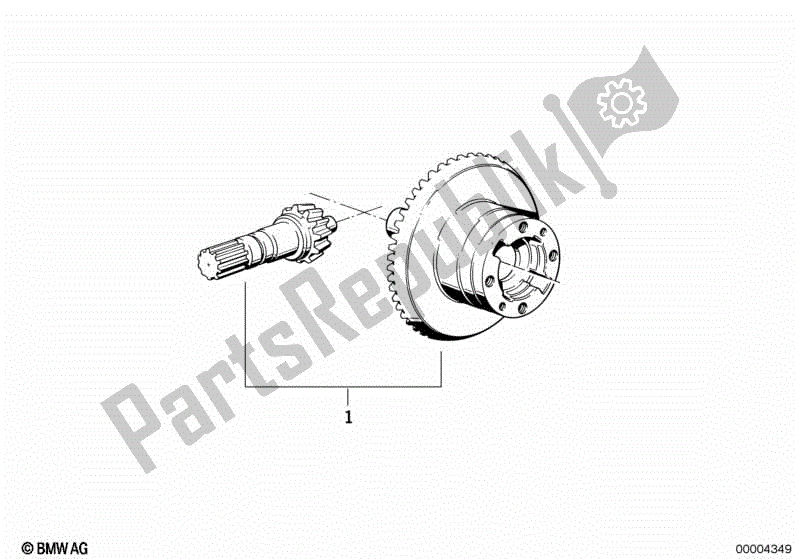 Todas las partes para Conjunto De Crowngear de BMW Rockster R 28 2002 - 2005