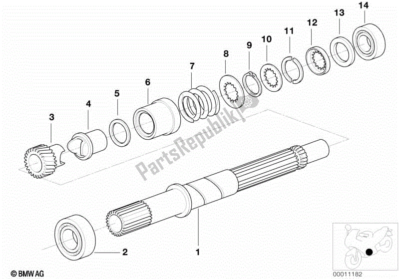 Todas las partes para Eje De Accionamiento de BMW Rockster R 28 2002 - 2005