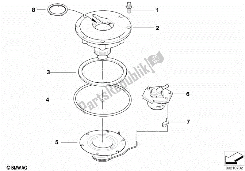 Todas las partes para Tapa de BMW Rockster R 28 2002 - 2005