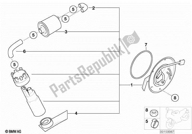 Todas las partes para Bomba De Combustible / Filtro de BMW Rockster R 28 2002 - 2005