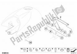 Fuel tank/attaching parts