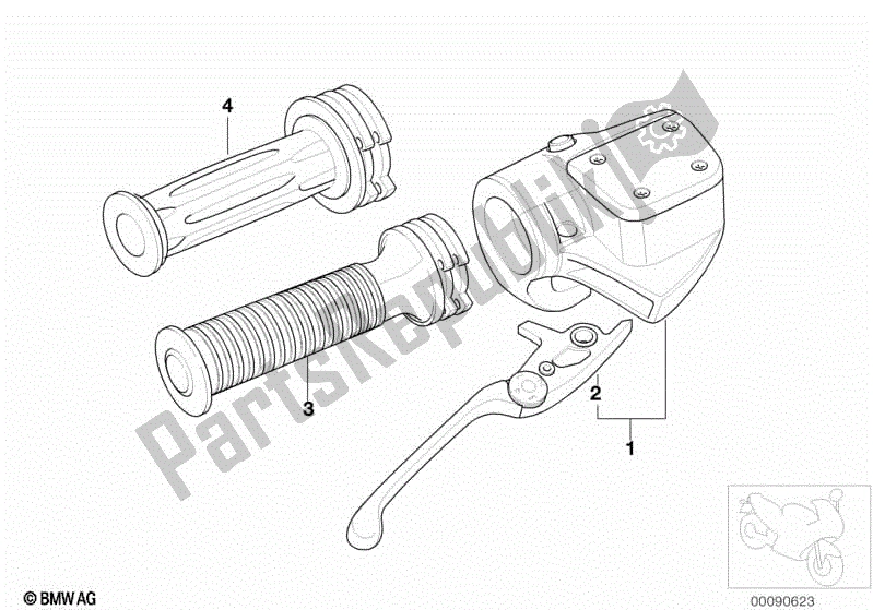 Tutte le parti per il Leva Del Freno A Mano del BMW Rockster R 28 2002 - 2005