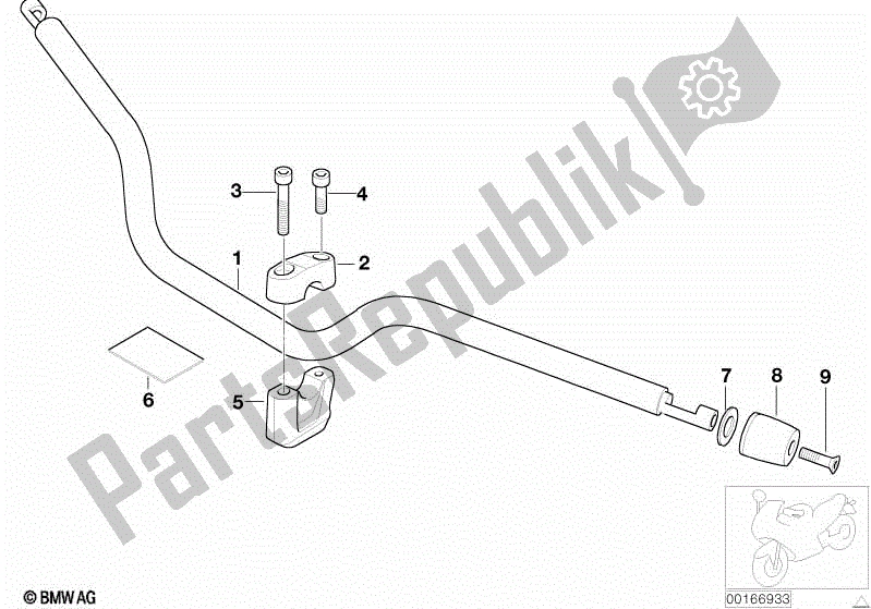 Todas las partes para Manillar de BMW Rockster R 28 2002 - 2005