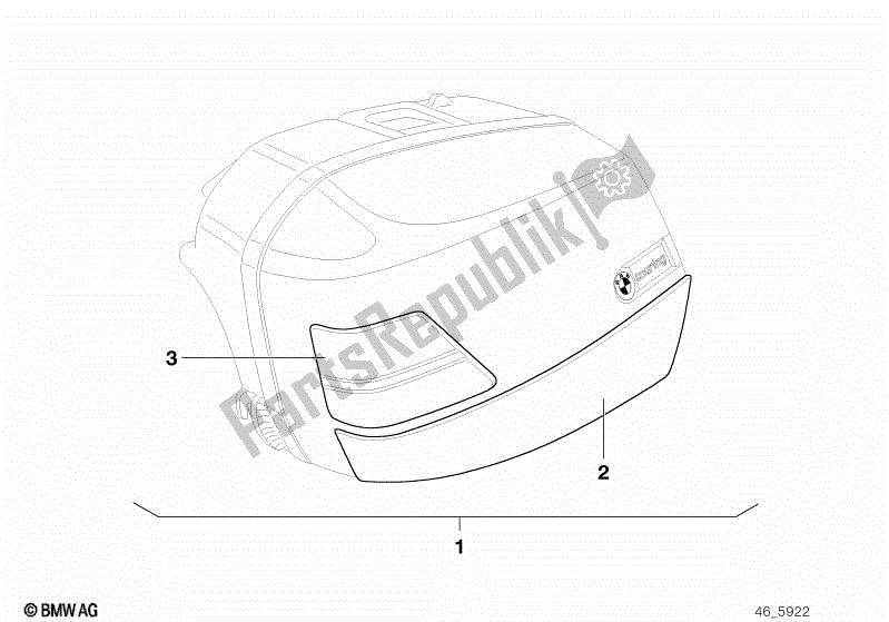 Todas las partes para Instalación De Panel Basculante De Moldura de BMW Rockster R 28 2002 - 2005