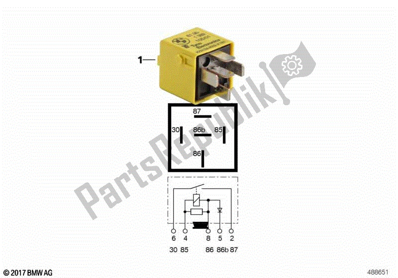 Todas las partes para Relé En Amarillo Zinc de BMW Rockster R 28 2002 - 2005