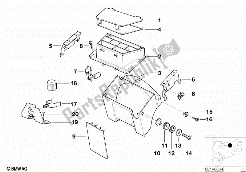 Todas las partes para Caja De Cableado / Caja De Fusibles / Piezas De Montaje de BMW Rockster R 28 2002 - 2005