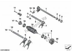 6-speed transmission shift components