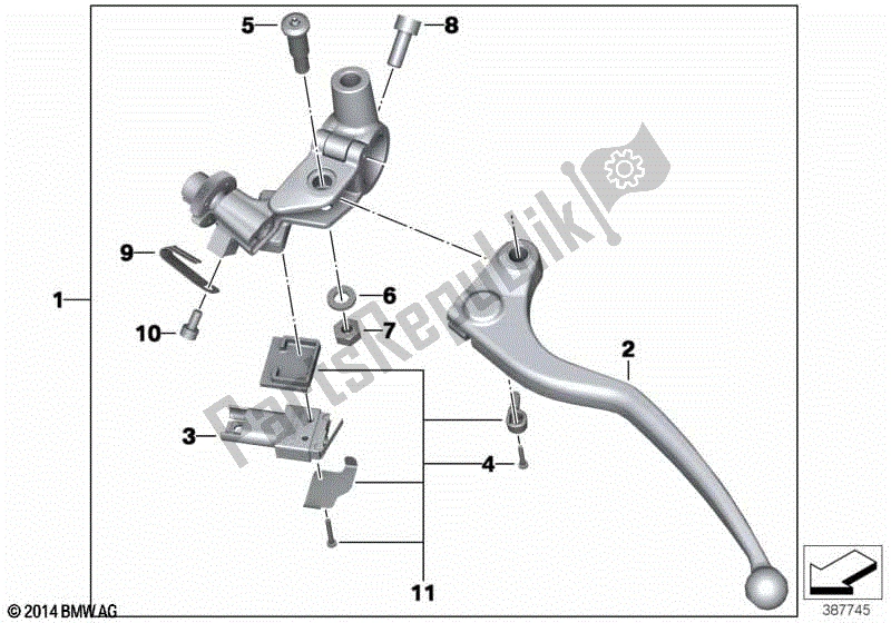 Todas las partes para Conjunto De Control De Embrague de BMW S 1000R K 47 2013 - 2016