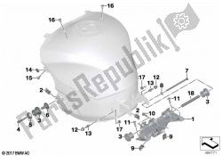 bevestigingsmateriaal voor brandstoftank