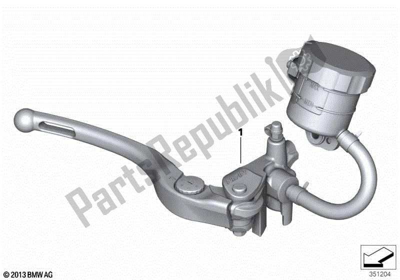 Todas las partes para Palanca De Freno De Mano de BMW S 1000R K 47 2013 - 2016