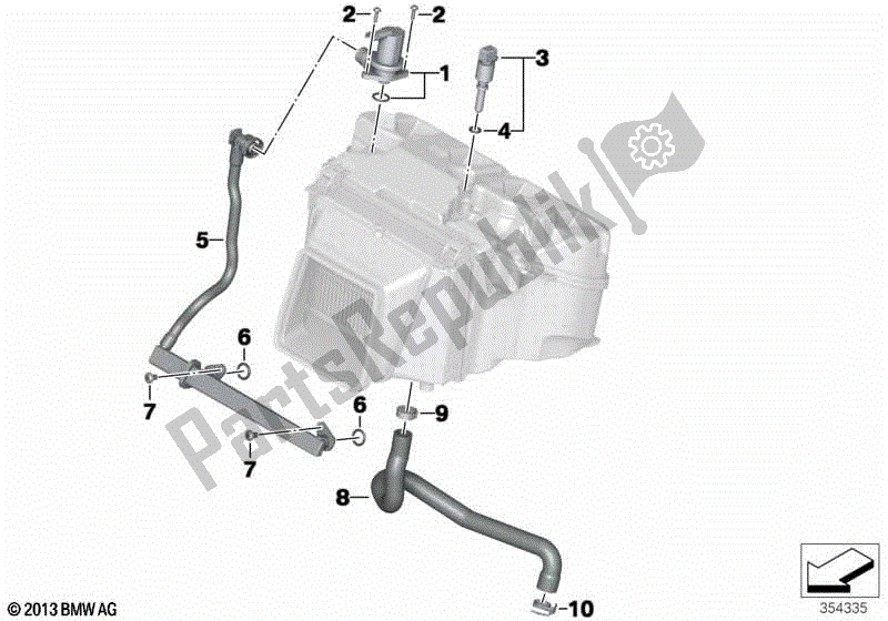 Todas las partes para Sistema De Control Inactivo / Sistema Pcv de BMW S 1000R K 47 2013 - 2016