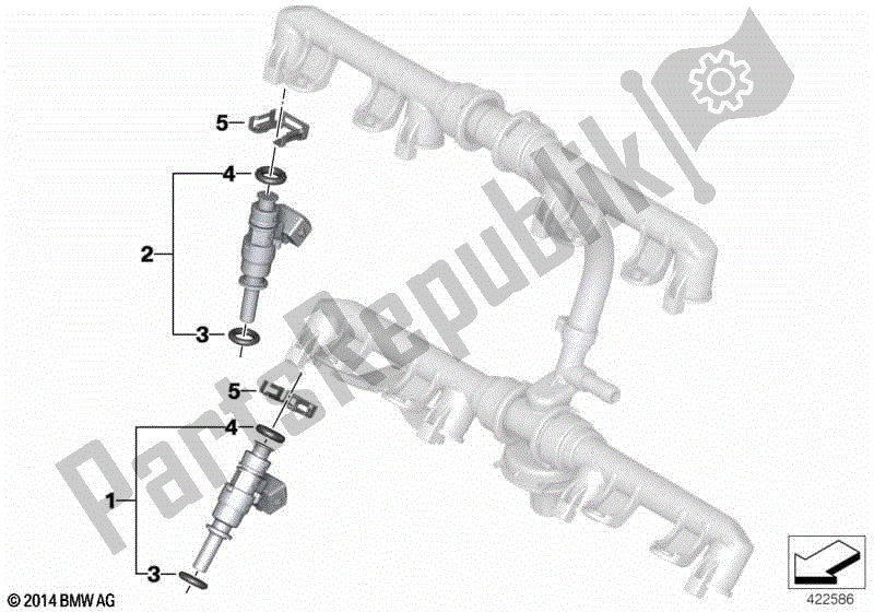 Toutes les pièces pour le Vannes D'injection, Vannes De Démarrage du BMW S 1000R K 47 2013 - 2016