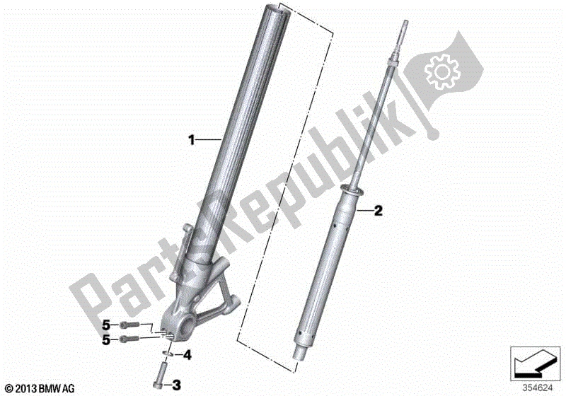 Todas las partes para Tubo Interior / Amortiguador de BMW S 1000R K 47 2013 - 2016