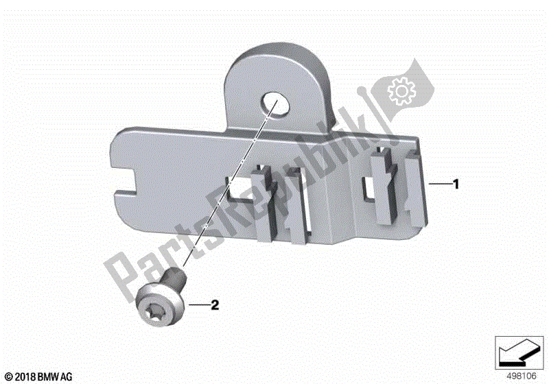 Todas las partes para Soporte De Conexión Enchufable de BMW S 1000R K 47 2013 - 2016