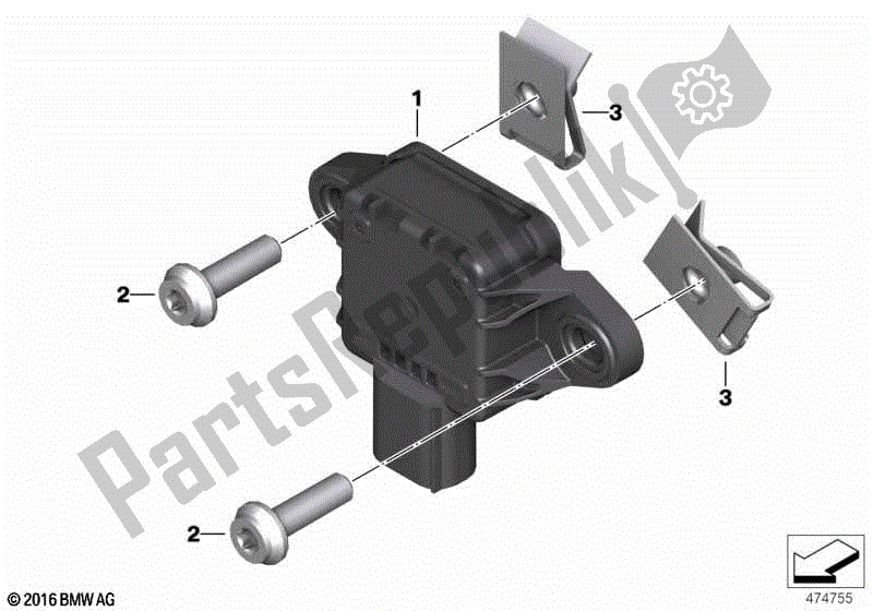 Toutes les pièces pour le Capteur De Vitesse De Rotation Ii du BMW S 1000R K 47 2013 - 2016