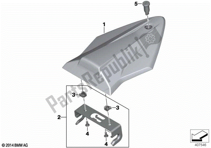 Todas las partes para Funda De Asiento De Plástico de BMW S 1000R K 47 2013 - 2016