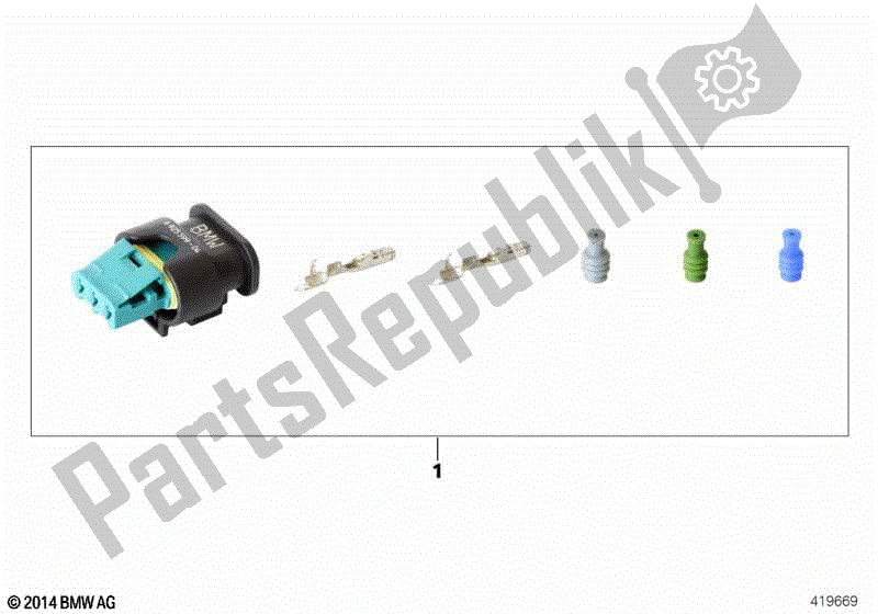 Toutes les pièces pour le Boîtier De Prise, Interrupteur De Support Latéral du BMW S 1000R K 47 2013 - 2016