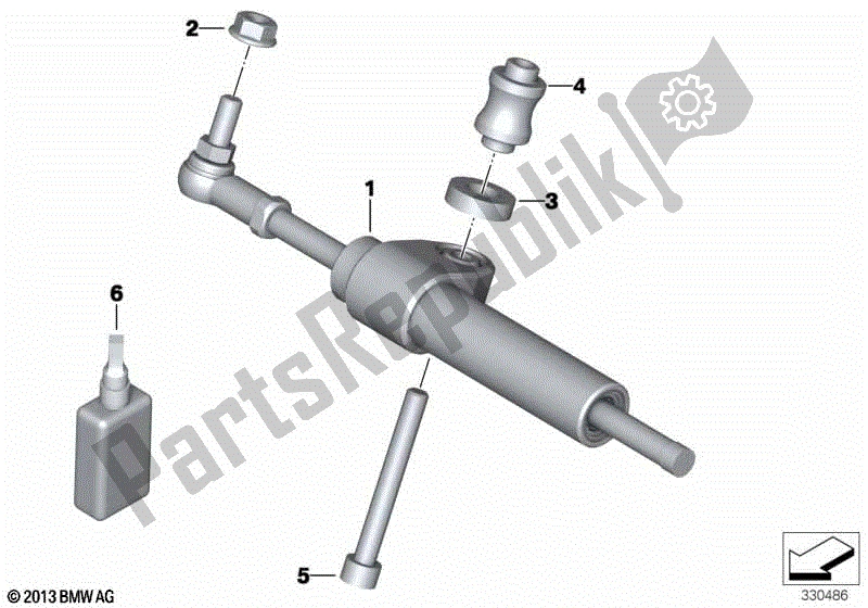 Todas las partes para Amortiguador De Dirección de BMW S 1000R K 47 2013 - 2016