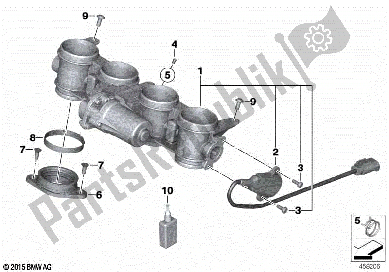 Todas las partes para Conjunto De Carcasa Del Acelerador de BMW S 1000R K 47 2013 - 2016