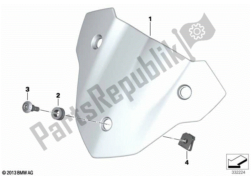 Todas las partes para Parabrisas de BMW S 1000R K 47 2013 - 2016