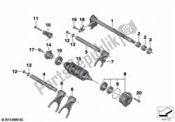 6-speed transmission shift components