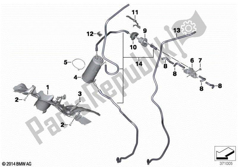 Todas las partes para Filtro De Carbón Activado / Ventilación De Combustible de BMW S 1000R K 47 2017 - 2020