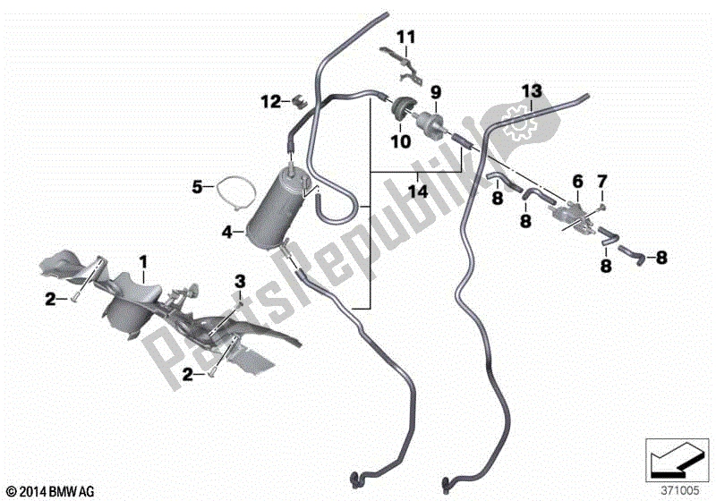 Todas las partes para Filtro De Carbón Activado / Ventilación De Combustible de BMW S 1000R K 47 2017 - 2020