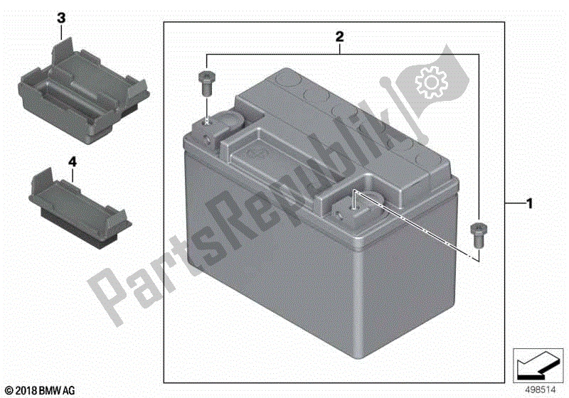 Todas las partes para Batería Agm de BMW S 1000R K 47 2017 - 2020