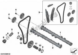 Camshaft, camshaft gear, timing chain