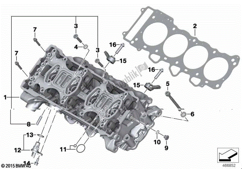 Todas las partes para Cabeza De Cilindro de BMW S 1000R K 47 2017 - 2020