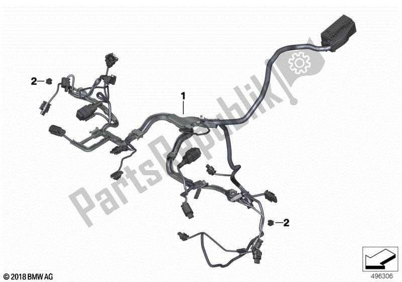 Todas las partes para Arnés De Cableado Del Motor de BMW S 1000R K 47 2017 - 2020